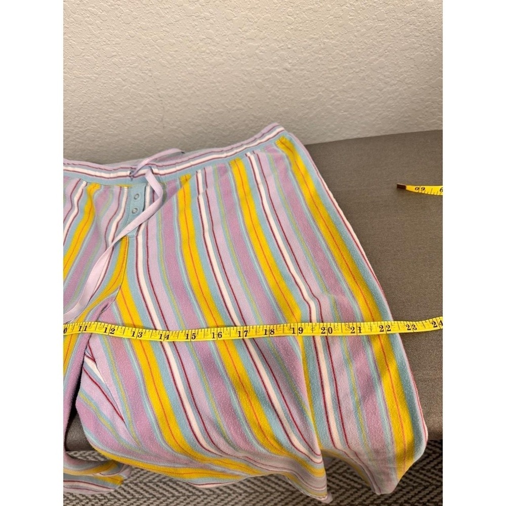 Relativity Multicolor Striped Drawstring Waist Straight Leg Casual Pants Medium - Picture 9 of 11